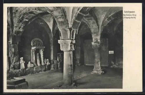 AK Gelnhausen, Barbarossa-Burg, Eingangshalle