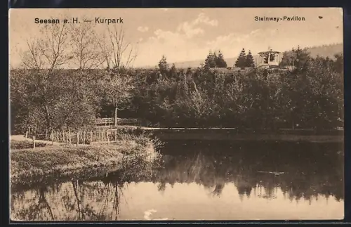 AK Seesen a. H., Kurpark, Steinway-Pavillon