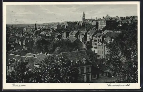 AK Pirmasens, Gesamtansicht aus der Vogelschau