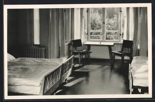 AK Seedorf /Lauenburg, Erholungsheim der HHLA, Innenansicht Schlafraum