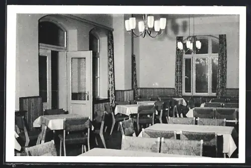 AK Seedorf / Lauenburg, Erholungsheim Seedorf der HHLA, Speisesaal