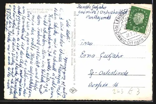 AK Lenste, Naturstrand mit Zelten, Strandhaus Zur Düne