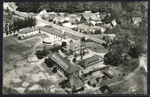 AK Pelzerhaken, Ortsansicht, Luftaufnahme