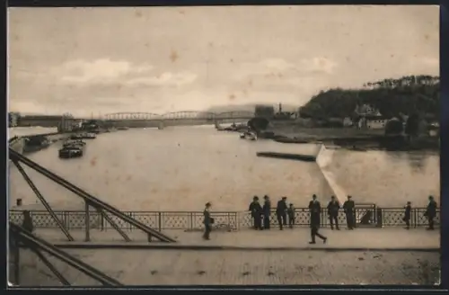 AK Hameln a. d. W., Blick von der Weserbrücke