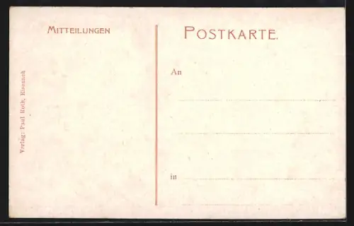 AK Eisenach, Stadtansicht mit der Wartburg