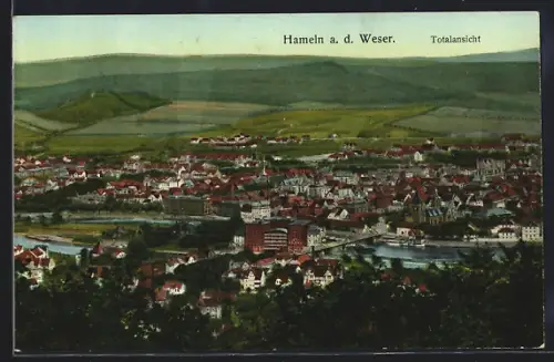 AK Hameln a. d. Weser, Totalansicht