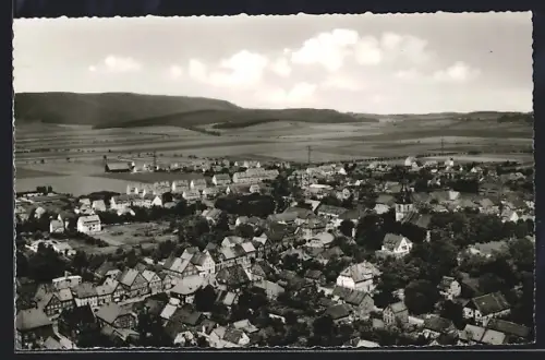 AK Elze /Hann., Ortsansicht, Fachwerkhäuser, Kirche