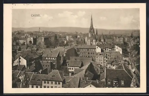 AK Cassel, Stadtansicht mit Kirche und Altstadt