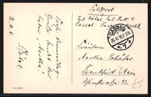 AK Cassel, Stadtansicht mit Kirche und Altstadt