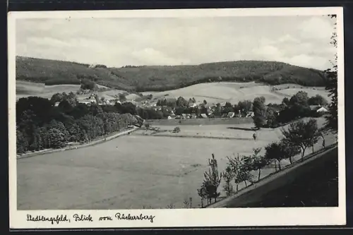 AK Stadtlengsfeld, Blick vom Rückersberg auf den Ort