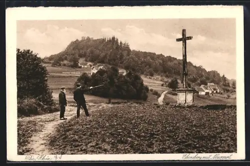 AK Ebersberg / Rhön, Ortspartie am Neuwart