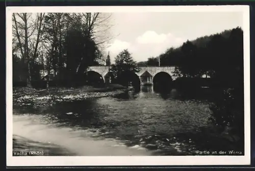AK Vacha /Rhön, Partie an der Werra
