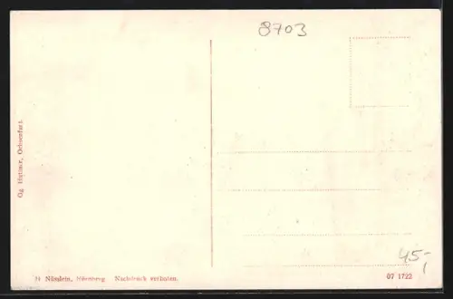 AK Ochsenfurt a. M., Marktplatz mit Rathaus