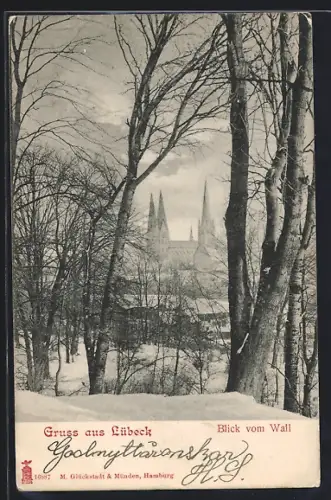AK Lübeck, Blick vom Wall