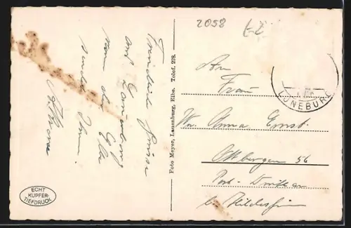 AK Lauenburg /Elbe, Ortsansicht mit Kirche