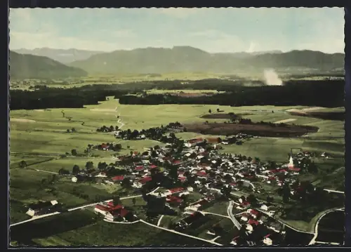 AK Sachsenkam /Obb., Generalansicht vom Flugzeug aus