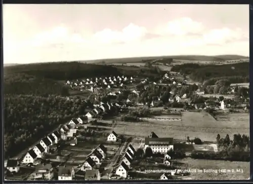 AK Neuhaus im Solling, Ortsansicht aus der Vogelschau