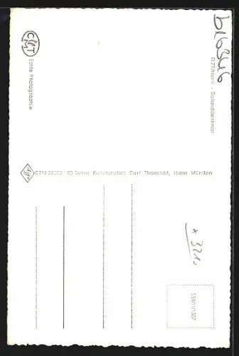 AK Elze /Hann., Rolanddenkmal