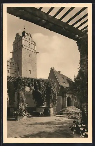 AK Bernburg / Saale, im Schlosshof