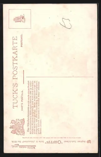 Künstler-AK Charles F.Flower: Düsseldorf, Märchenbrunnen u. Ananasberg