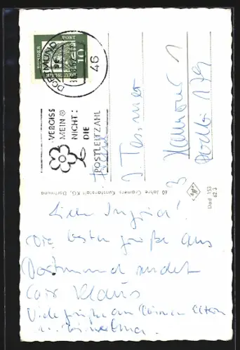 AK Dortmund, Am Alten Markt mit Blick auf die Reinoldikirche