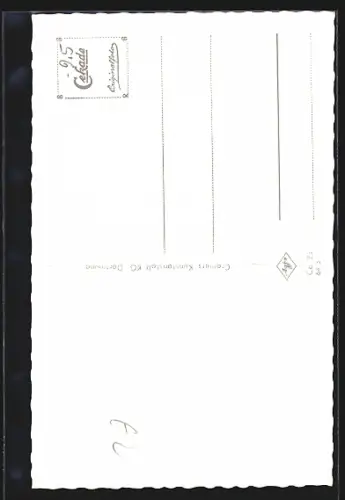 AK Castrop-Rauxel, Reiterdenkmal auf dem Marktplatz