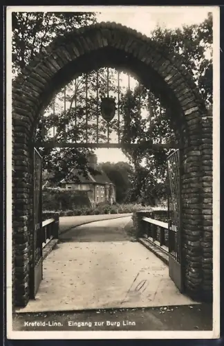 AK Krefeld-Linn, Eingang zur Burg
