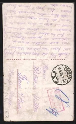 AK Dessau, Schlosskirche, Ortsblick von der Petruskirche und von der Johanniskirche