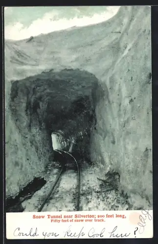 AK Silverton, CO, Snow Tunnel