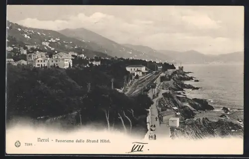 AK Nervi, Panorama dallo Strand Hôtel