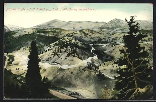 AK Marshall Pass, CO, Mount Ouray in distance