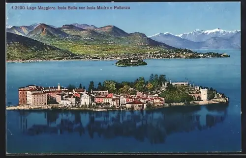 AK Isola Bella /Lago Maggiore, Isola Bella con Isola Madre e Pallanza