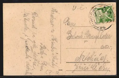 AK Hruba Skala, Ortsansicht aus der Vogelschau