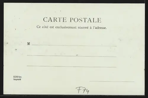 Mondschein-AK Chamonix, Gletscher vor Gebirgspanorama