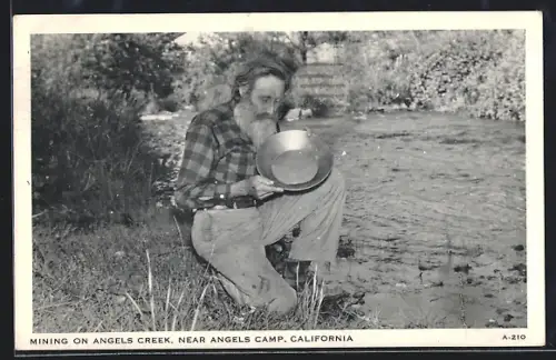 AK Angels Camp, CA, Mining on Angels Creek