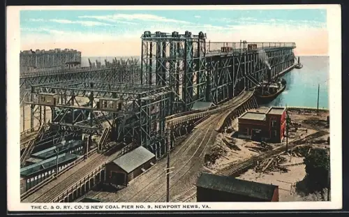 AK Newport News, VA, the C. & Ry. new Coal Pier No. 9