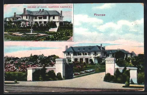 AK Elberon, NJ, Firenze and the Home of Daniel Gugenheim