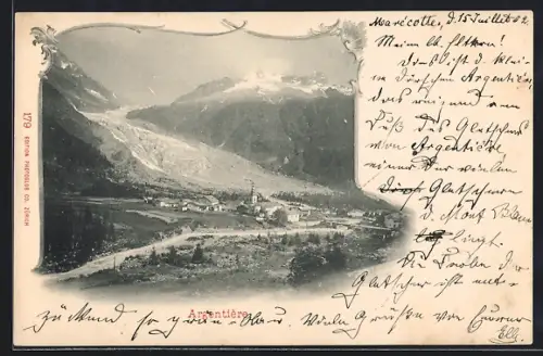 AK Argentière, Ortsansicht