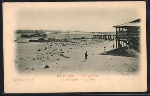 AK Perim Island, the harbour