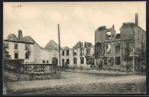 AK Tintigny, Zerstörte Gebäude