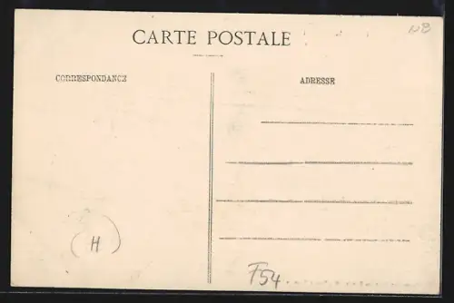 AK Pagny-sur-Moselle, Scène de rue animée avec église et habitants