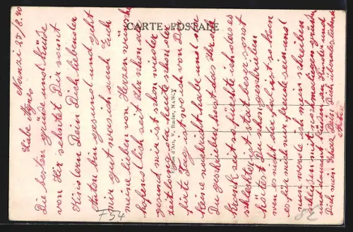 AK Nancy, Rue de Metz, L`Eglise Saint-Fiacre