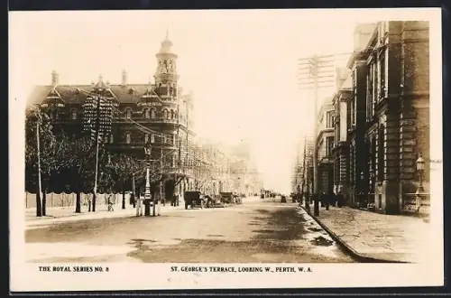 AK Perth /W.A., St. George`s Terrace, looking west