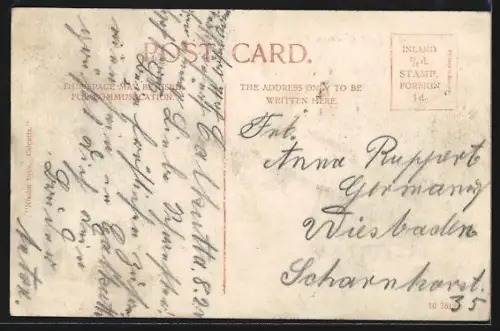 AK Calcutta, General View of Calcutta from Park St.