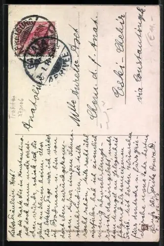 AK Schapbach, Bewohner der Ortschaft in Schwarzwälder Tracht