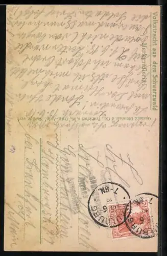 AK Markgräflerin in Tracht