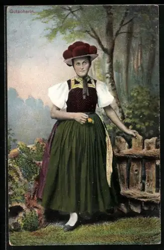 AK Gutacherin in Tracht