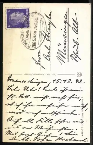 AK Dame in Schwarzwälder Tracht aus dem Gutachtal