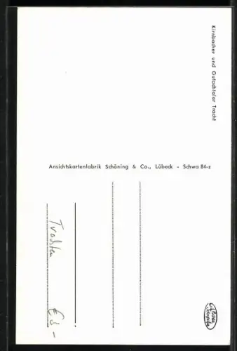 AK Junge Gutacherin in Schwarzwälder Tracht