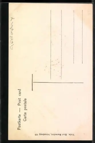 AK Junge Frau in Badischer Volkstracht